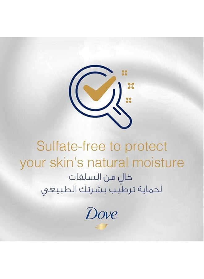 دوف غسول الجسم دوف المغذي بعمق، لترطيب فوري، أصلي، خالٍ من الكبريتات والبارابين، 500 مل × 3 - Image 3